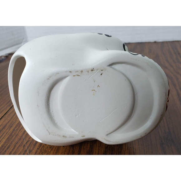 Day of The Dead White Ceramic Skull Home Tabletop Figurine - Picture 6 of 6